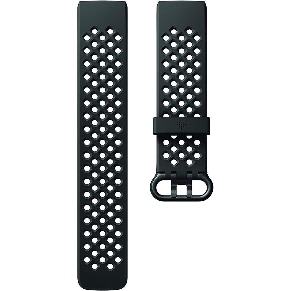 Fitbit Charge 3 Accessory‎ Band, Official Fitbit Product, Sport, Black, Small